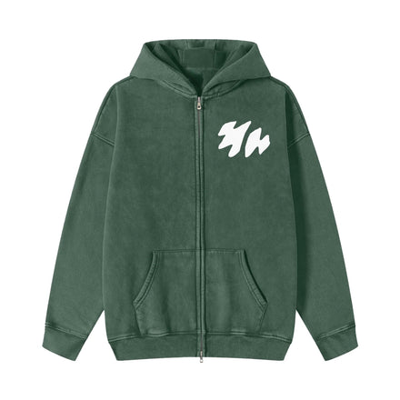 MIDNIGHT GREEN ZIP UP