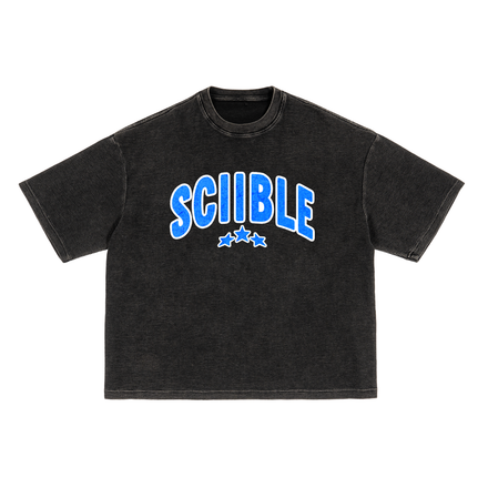 SCIIBLE GRUNGE BOXY T-SHIRT