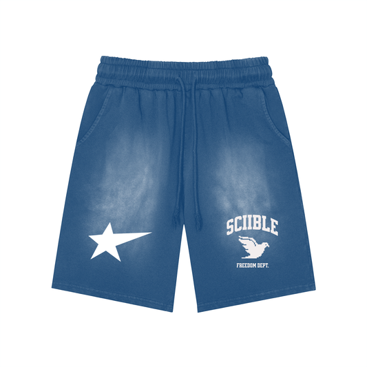 SAPPHIRE FADE WASHED SHORTS