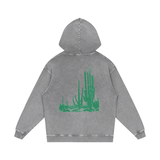 AURA GRAY LOGO HOODIE