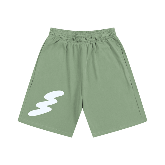 OLIVE LOGO SHORTS